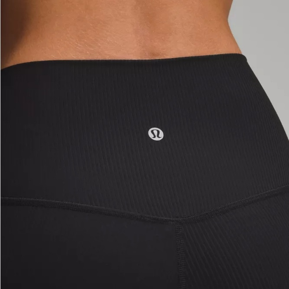 Lululemon align ribbed Black High-Waisted Leggings